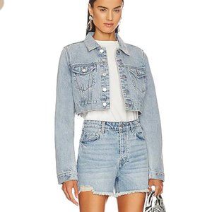 GRLFRND cropped denim jacket